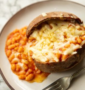 Jacket Potato With Beans And Cheese